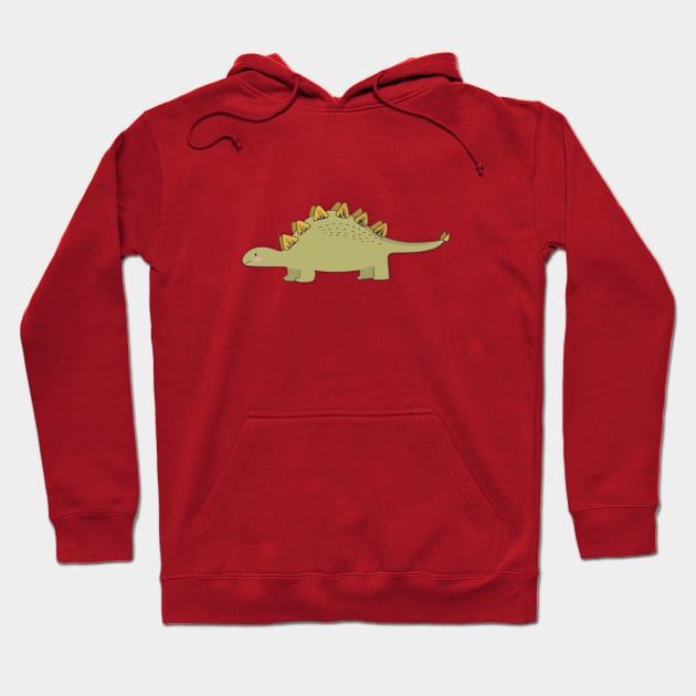 CUTE STEGOSAURUS (STEGOSAUR) DINOSAUR ILLUSTRATION Hoodie by CliffordHayes